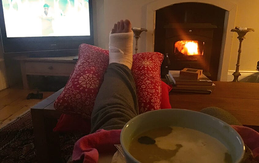 Huge props to my Airbnb hosts and my buddy Harry Guinness for taking care of me after my injury. The people in Ireland are incredible.